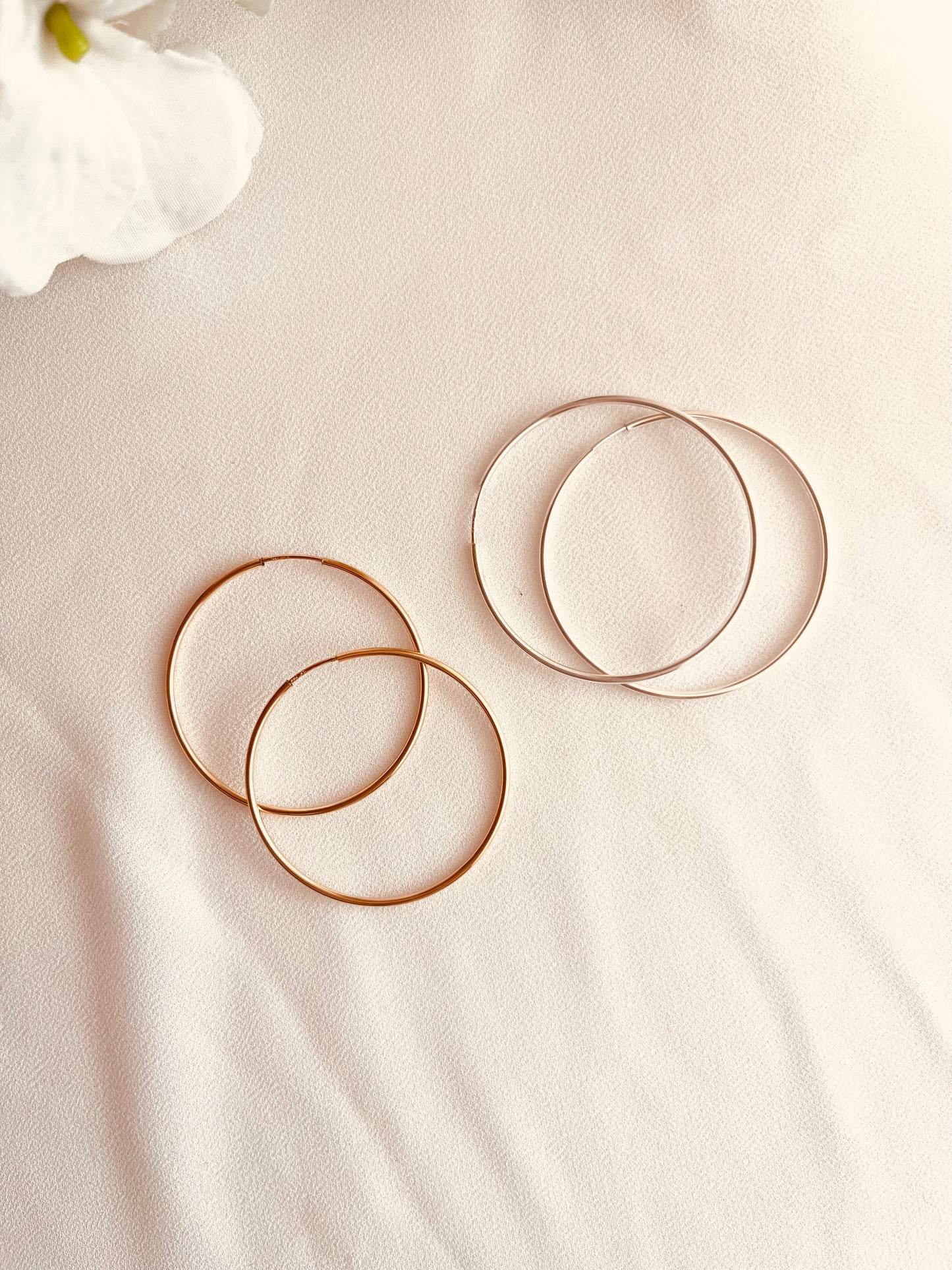 Bold Hoop Earrings – Statement Hoops 40mm 50mm