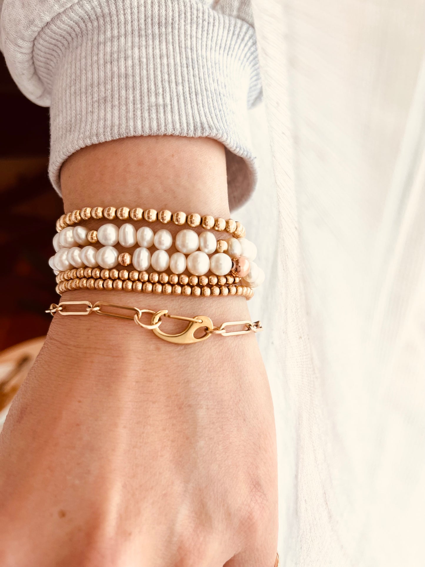 Personalized Tag Bracelet – Minimal Everyday Chain Bracelet