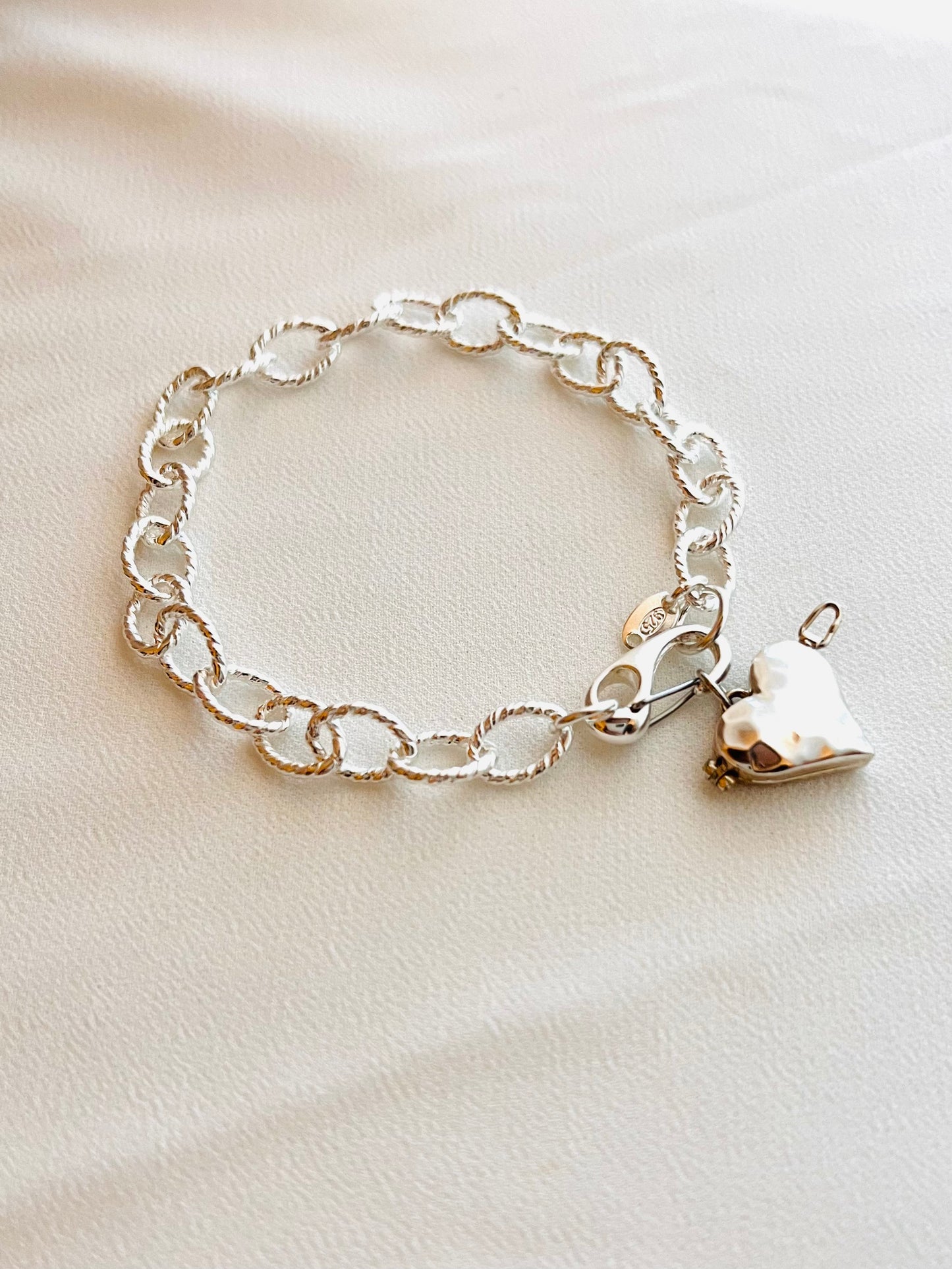 Heart Locket Charm Bracelet – Dainty Gold Love Charm Bracelet