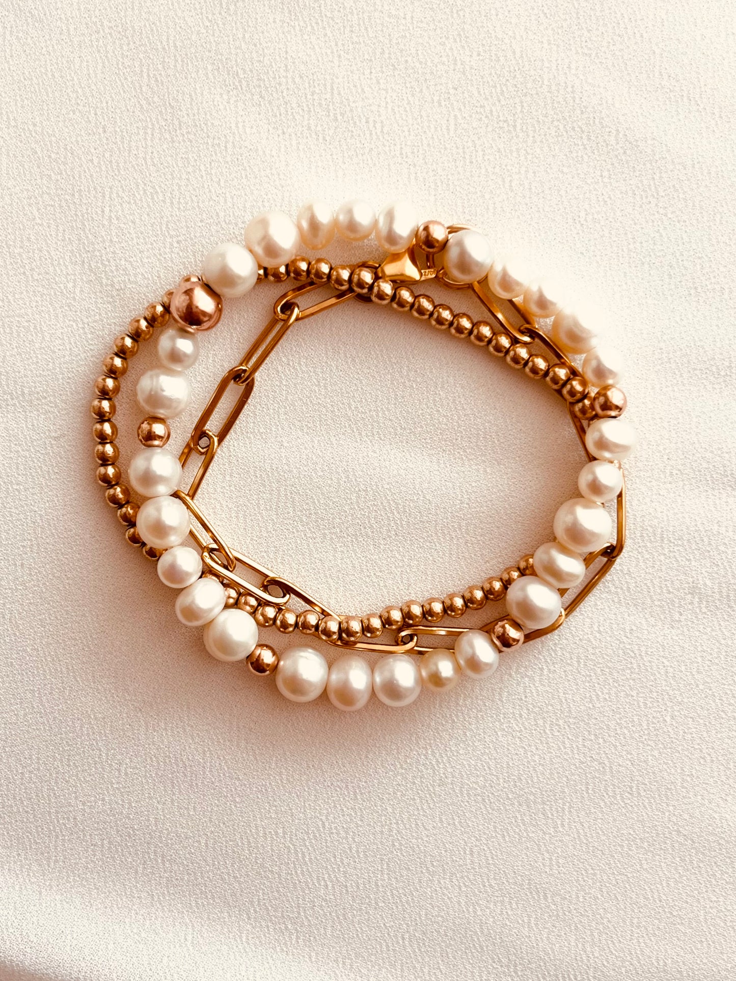 Waterproof Gold & Silver Bracelet Set (3pcs)