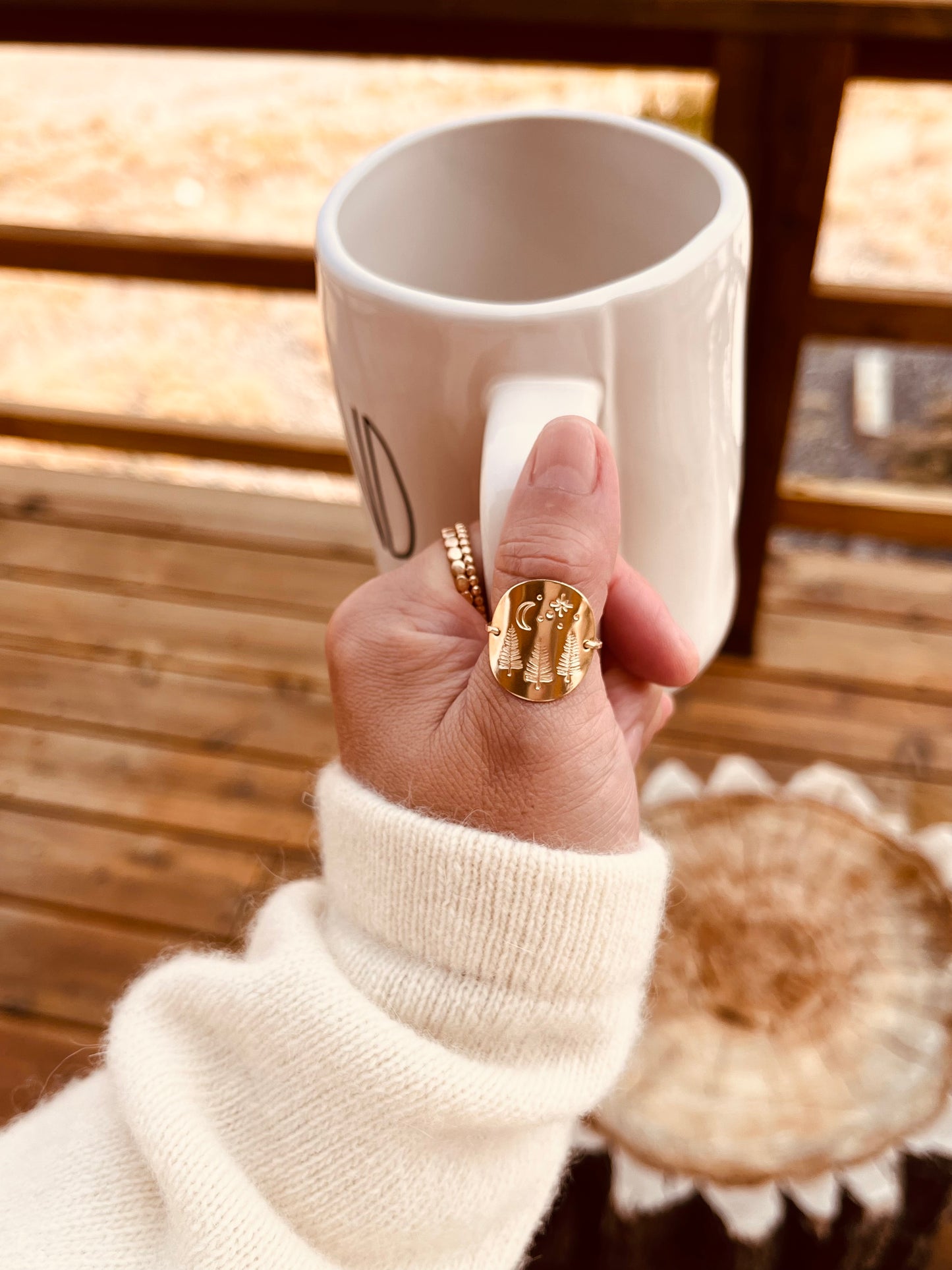 Wyoming Nights Ring, Nature lovers gifts, Mountain dreamers gifts, gift for her, holiday gifts, birthday gift, anniversary present, Christmas present 