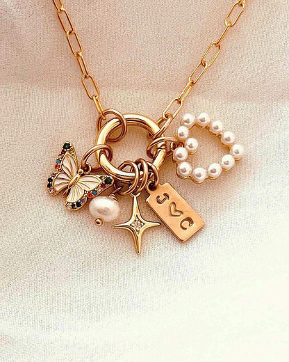 Charm Necklace, charms, Mother’s Day gifts, gifts, gift for Mother, gift for her, birthday gifts, gift for friends, gift for sister, gold filled jewelry 