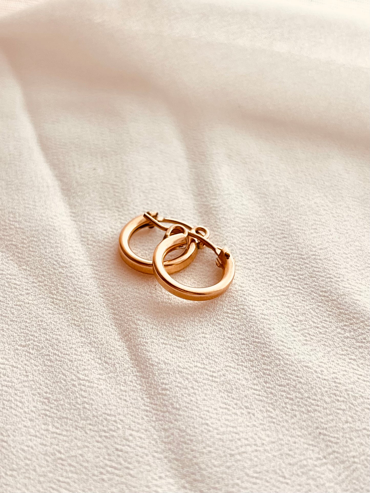 14K Gold Filled Hoop Earrings | Waterproof Customizable Charm Hoops