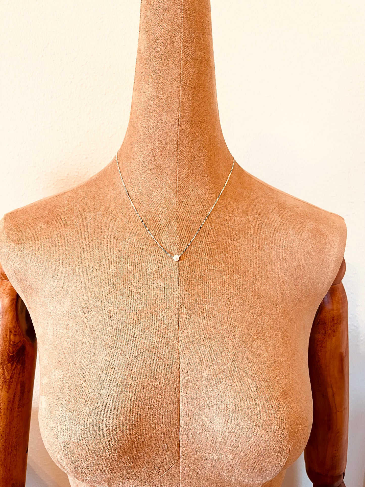 Dainty Freshwater Pearl Necklace - 18” Everyday Necklace