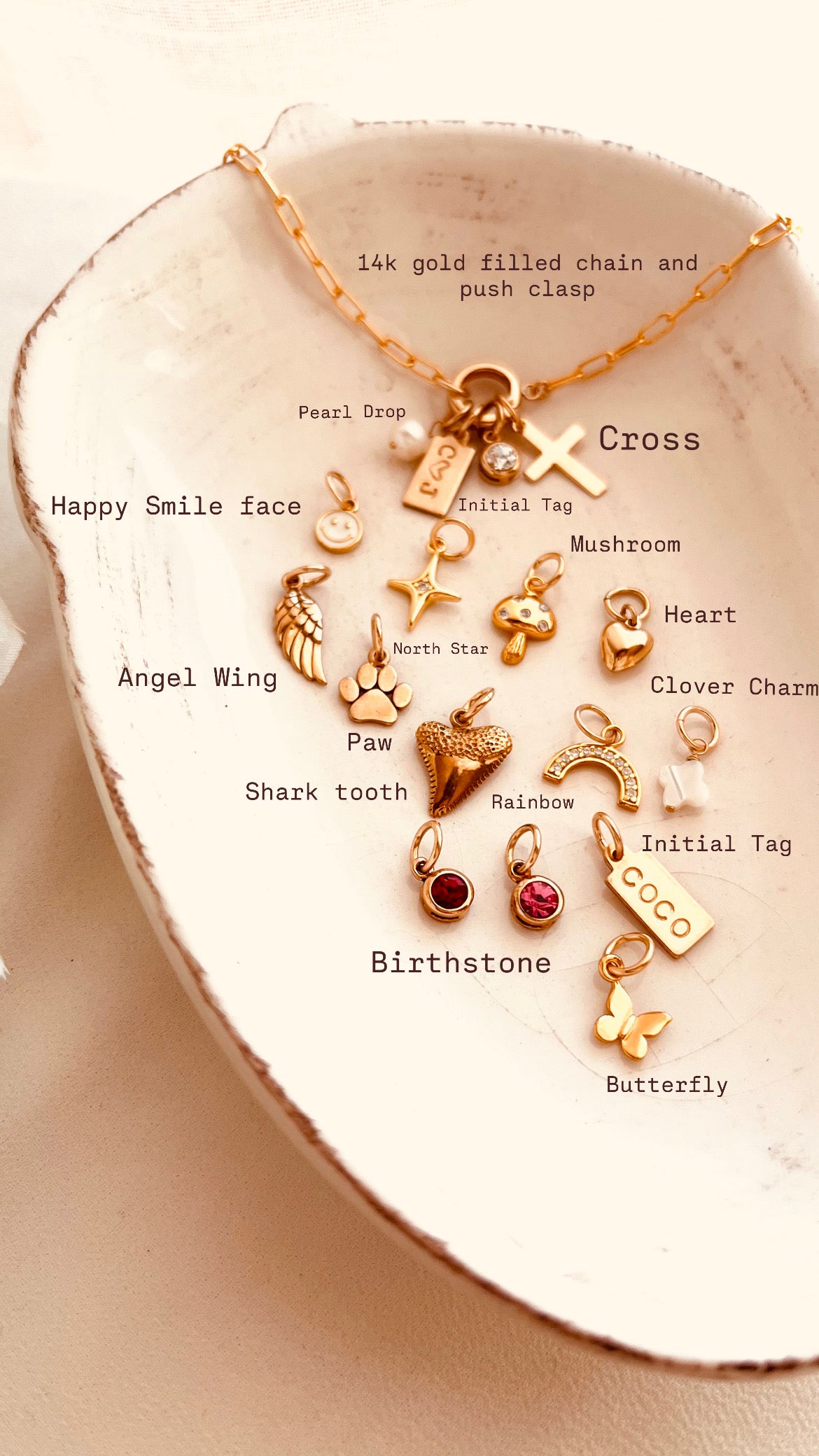 charm holder bracelet,
gold filled bracelet,
14k gold filled jewelry,
personalized bracelet,
custom charm bracelet,
layering bracelet,
dainty gold bracelet,
adjustable bracelet,
gift for her,
holiday gift idea,
everyday jewelry,
handmade jewelry,
minimalist bracelet,
Coco Wagner Design,
Wyoming jewelry,
made in USA,
birthstone charm bracelet,
initial charm bracelet,
mom gift,
best friend gift
