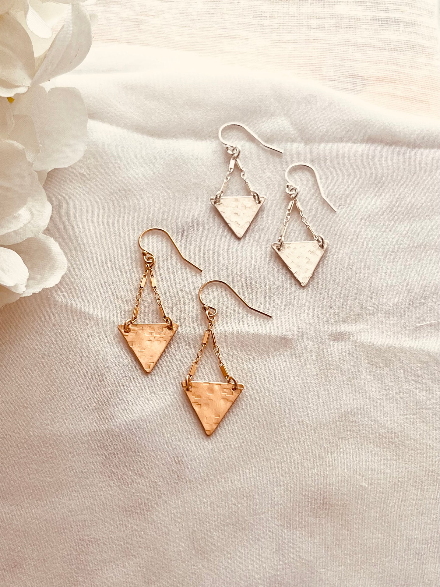 Statement Earrings, Triangle Dangle Earrings,  Triangle Earring, Triangle Drop Dangle Earrings,  Dangle & Drop Earrings, Drop Earrings, Dainty Jewelry, Best Friends Gifts, Friendship Jewelry, Mothers Gift, Wife Gift Ideas,  ,  Gift For Her, Gift For Mom, Birthday Gift, Christmas Gifts,