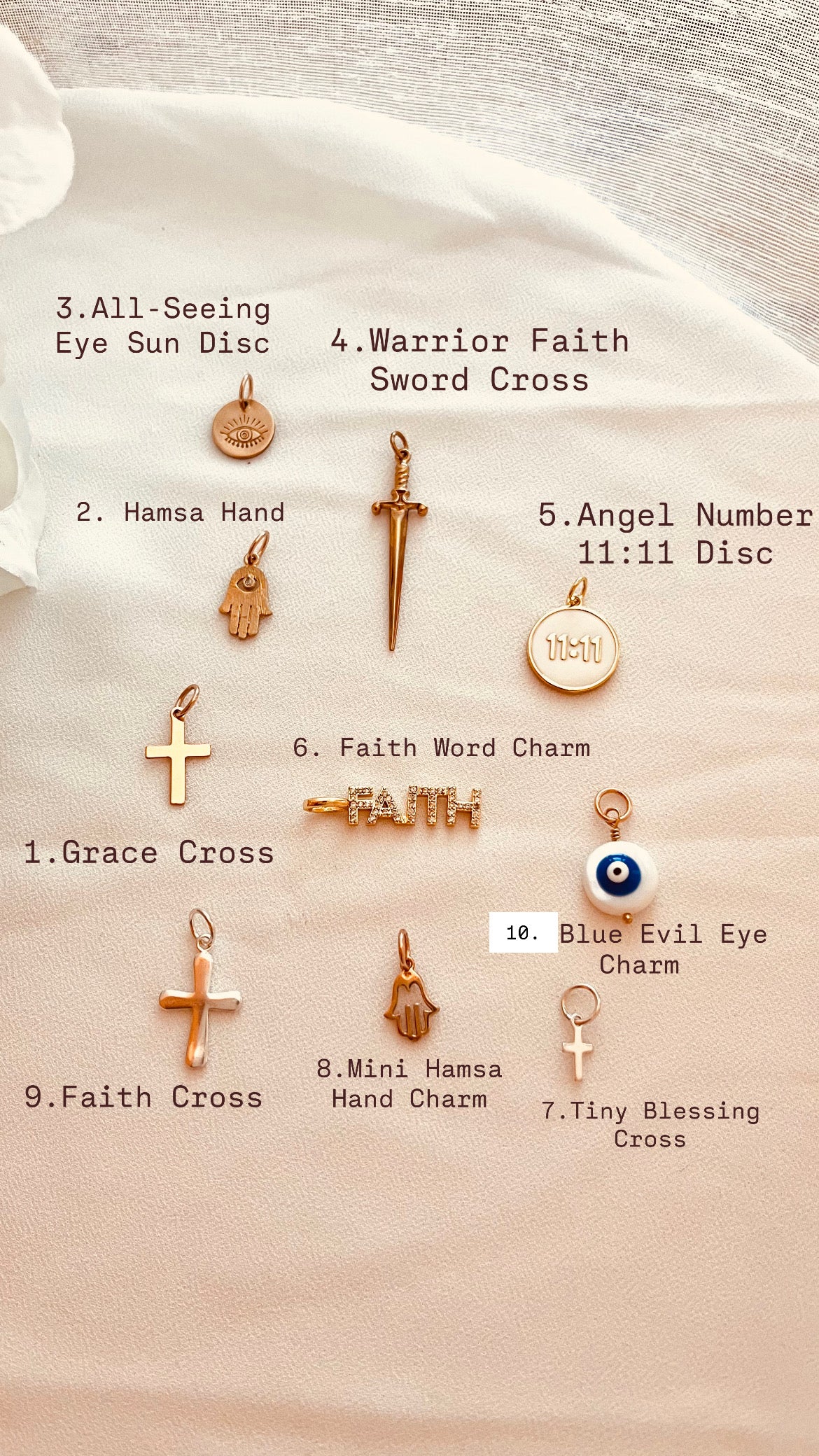 Faith Charm Collection | Cross & Religious Charms