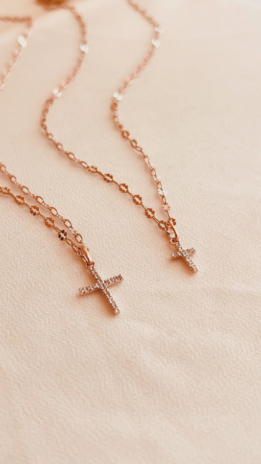rose gold cross necklace,
cross necklace,
pave cross necklace,
faith jewelry,
dainty cross necklace,
minimal necklace,
rose gold filled chain,
everyday necklace,
layering necklace,
delicate jewelry,
tiny cross charm,
handmade necklace,
gift for her,
christmas gift,
valentine gift,
elegant jewelry,
timeless jewelry,
simple cross necklace,
wyoming jewelry,
coco wagner design
