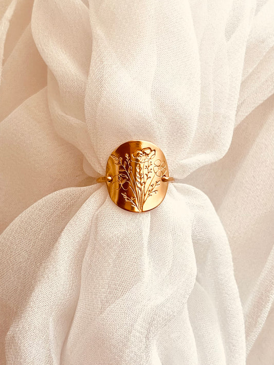 Poppy Bouquet Ring, Poppy Ring, poppy jewelry, poppy flowers, birth flowers, birthday gifts, Christmas gift, gift for her, poppy 