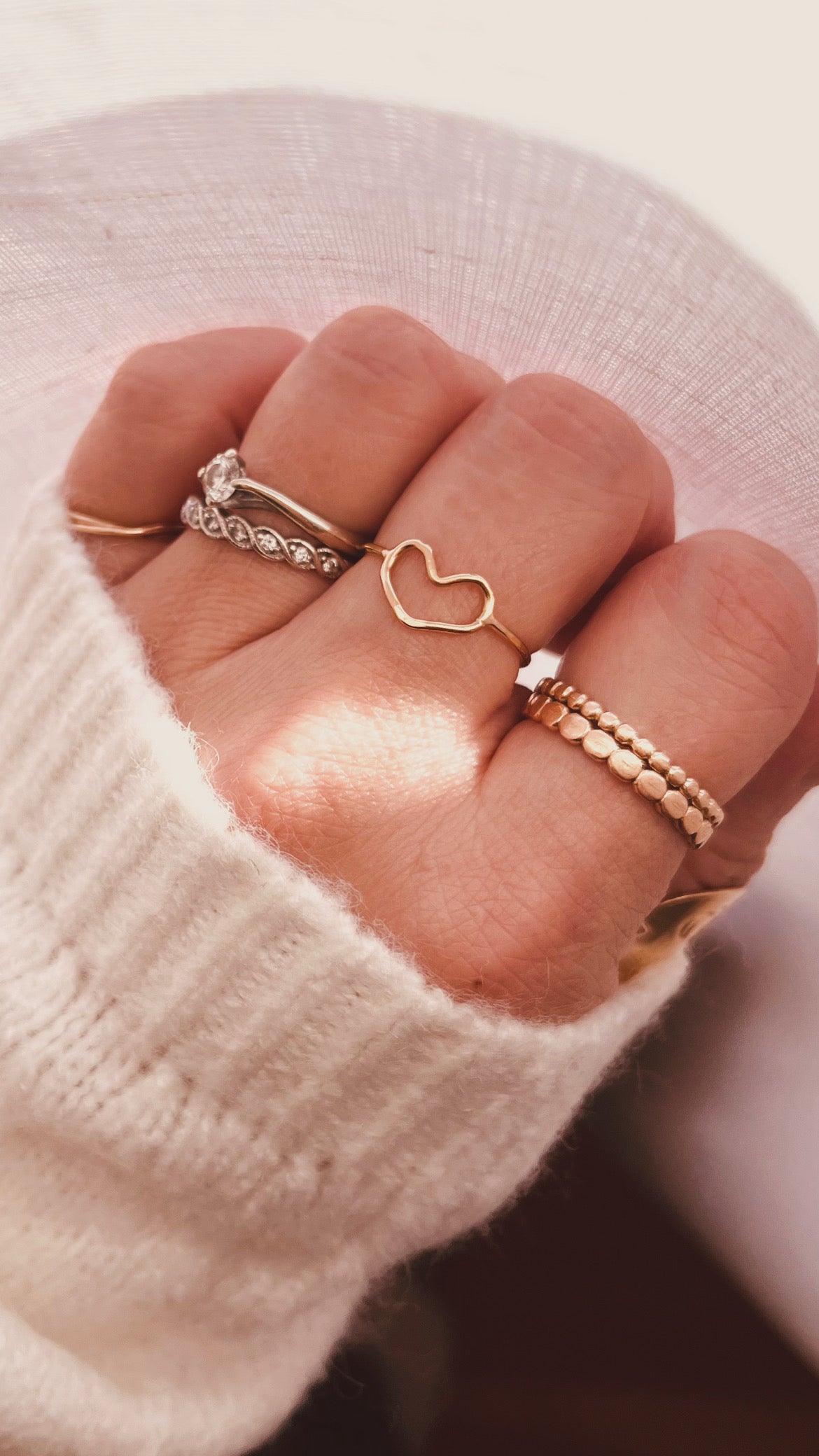 Mini Open Heart Ring