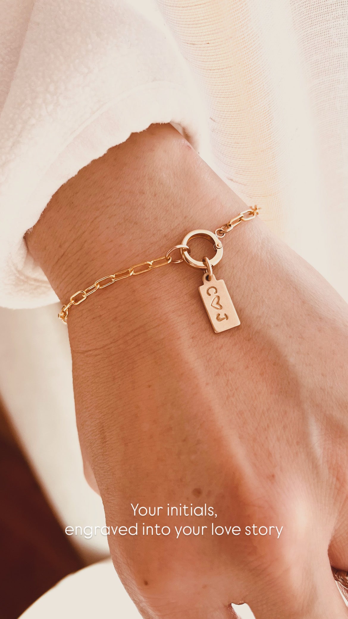 14K Gold Filled Charm Holder Bracelet – Dainty Build-Your-Own