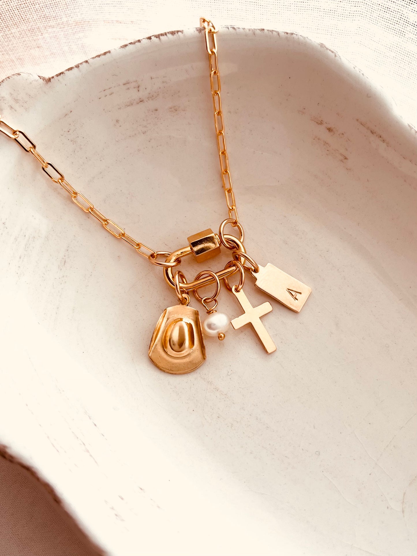 Custom Charm Necklace, Gold Filled Chain, Design Your Own Necklace, Carabiner Clasp Necklace, Personalized Gift, Paperclip Charm Necklace, Holidays Gift Ideas, Christmas Gifts, Gift For Her, Monogram and Name, Simple and Dainty, Custom Jewelry, Personalized Gifts, Charm Necklace, Initial Jewelry, Perfect Gift for Mom, Christmas Present 