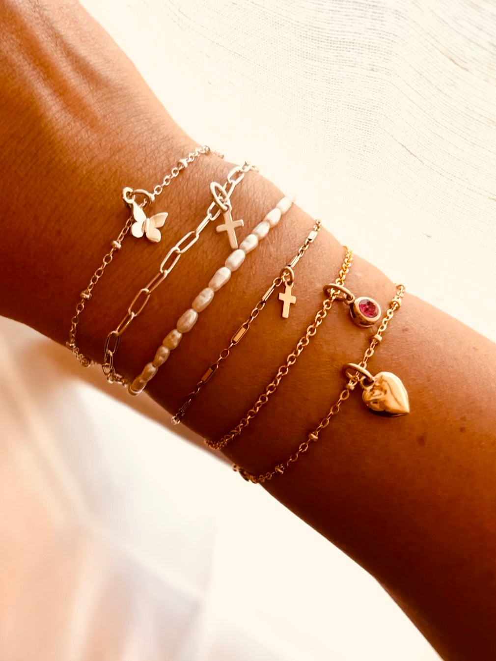 Custom Fit Gold Filled Bracelet | Waterproof Everyday Jewelry | Mini Bar Chain
