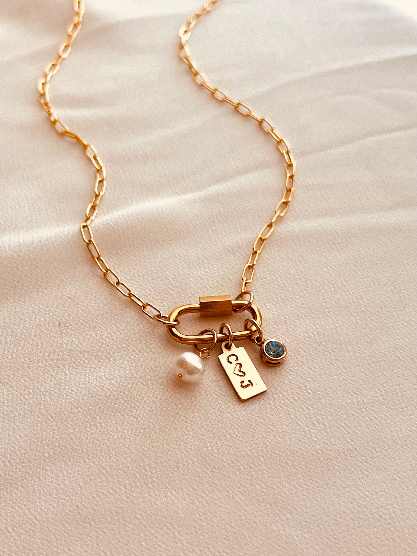 Waterproof Gold Charm Necklace – Personalized Necklace for Women