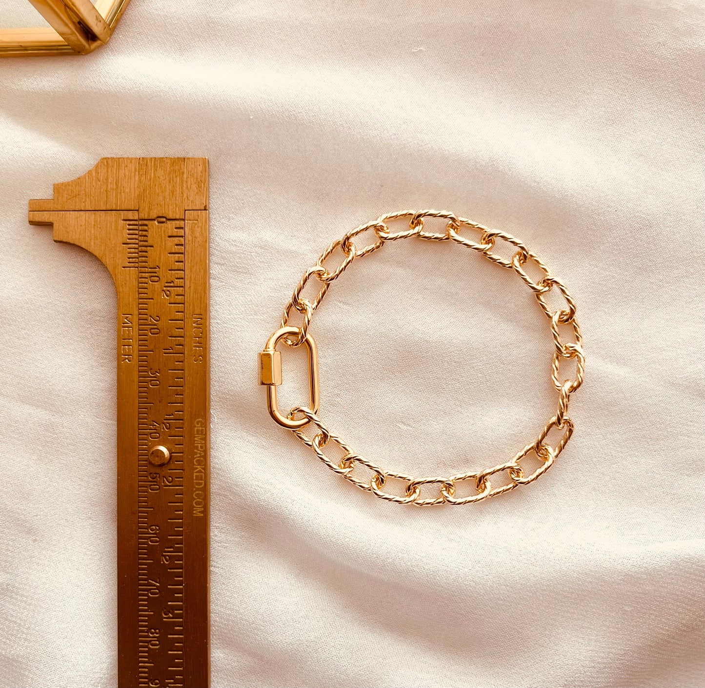 Gold Carabiner Bracelet