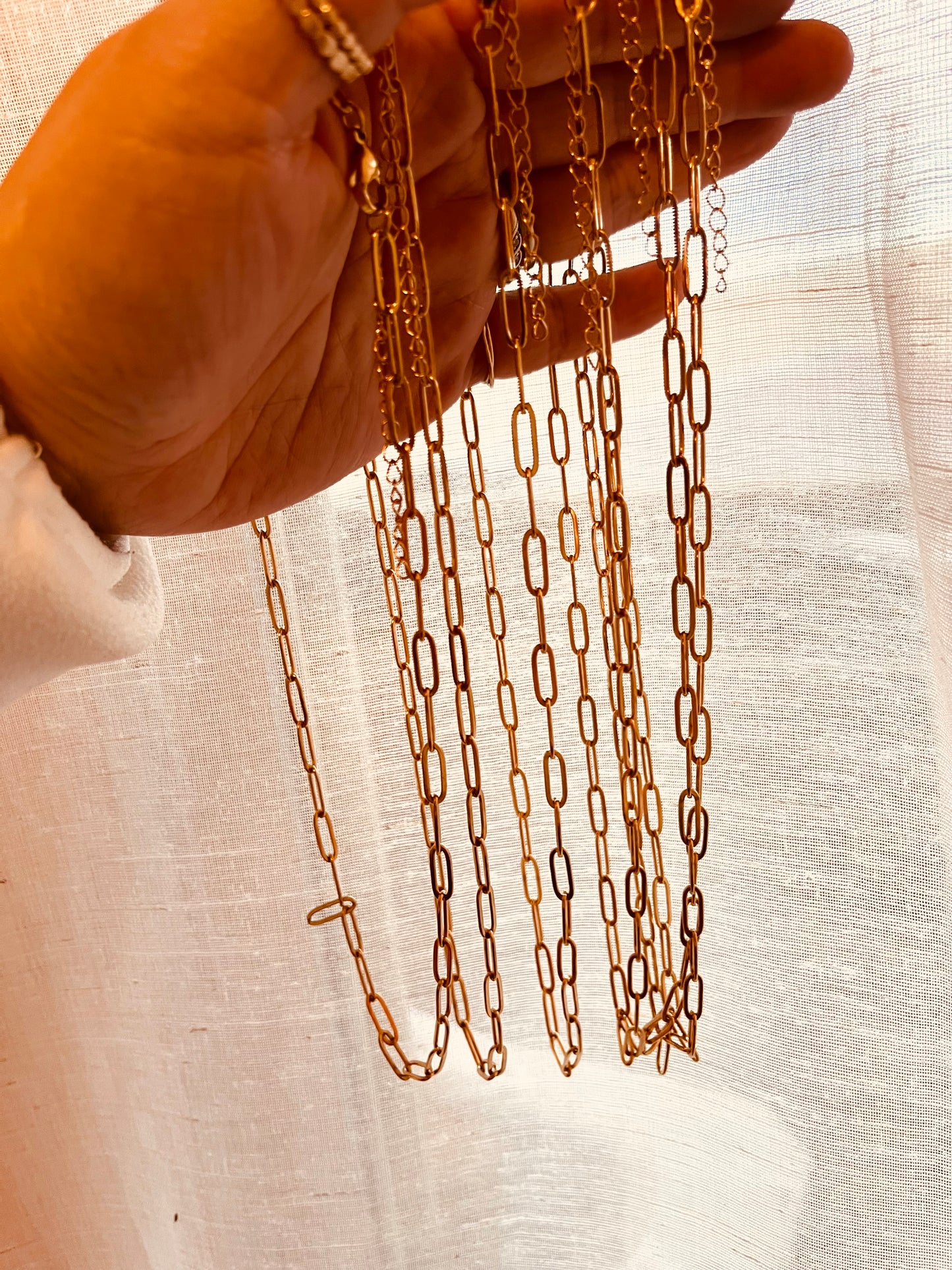 Chunky Paperclip Chain Necklace – 18K Gold PVD Coated (Waterproof & Tarnish Resistant)