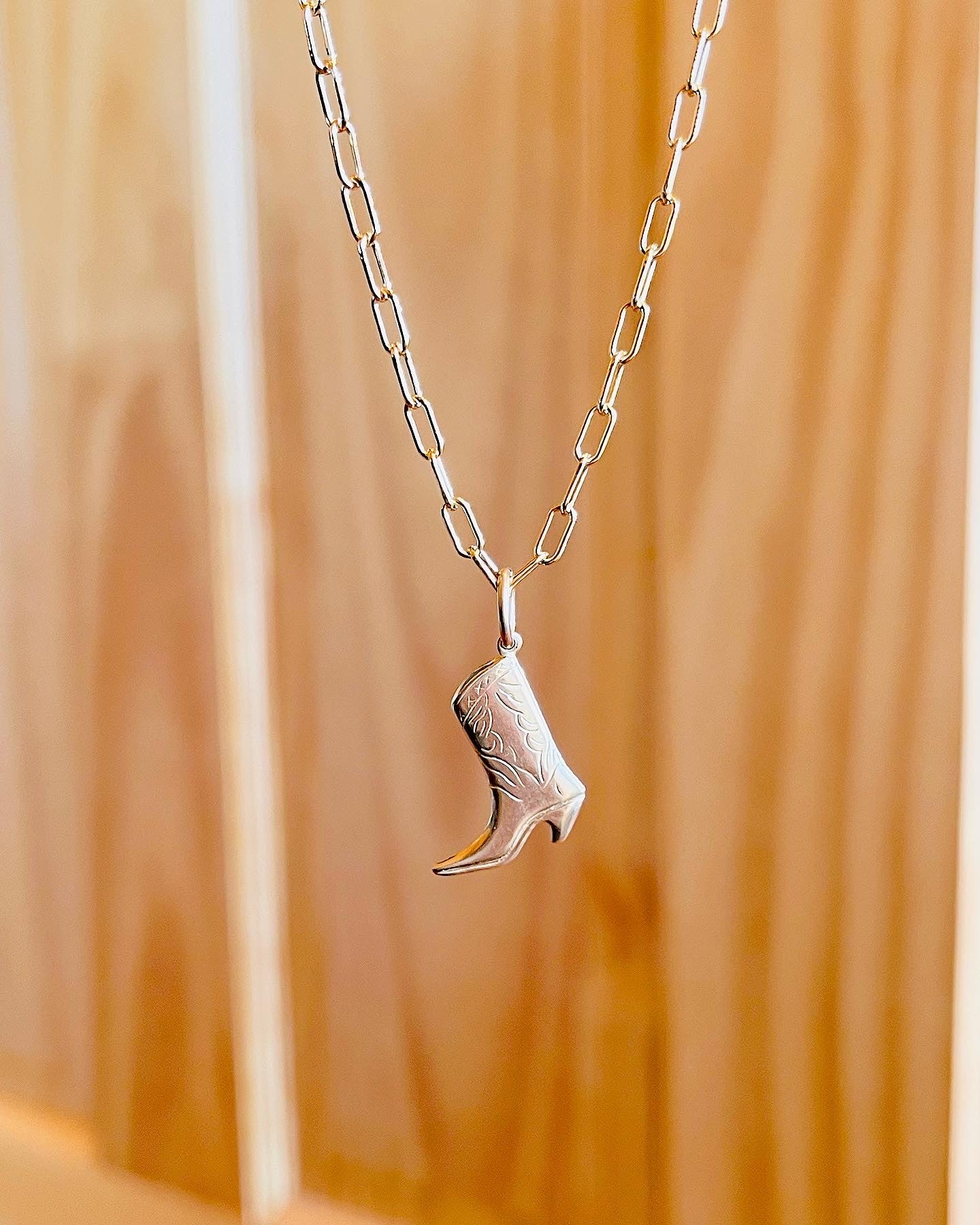Cowgirl Boot Necklace