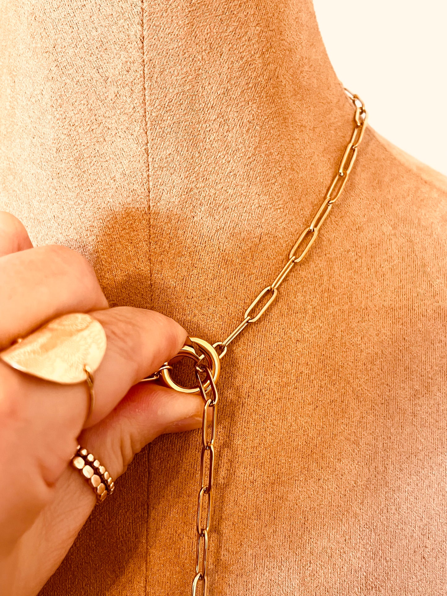 Freshwater Pearl Drop Necklace | Minimal Gold Lariat Jewelry
