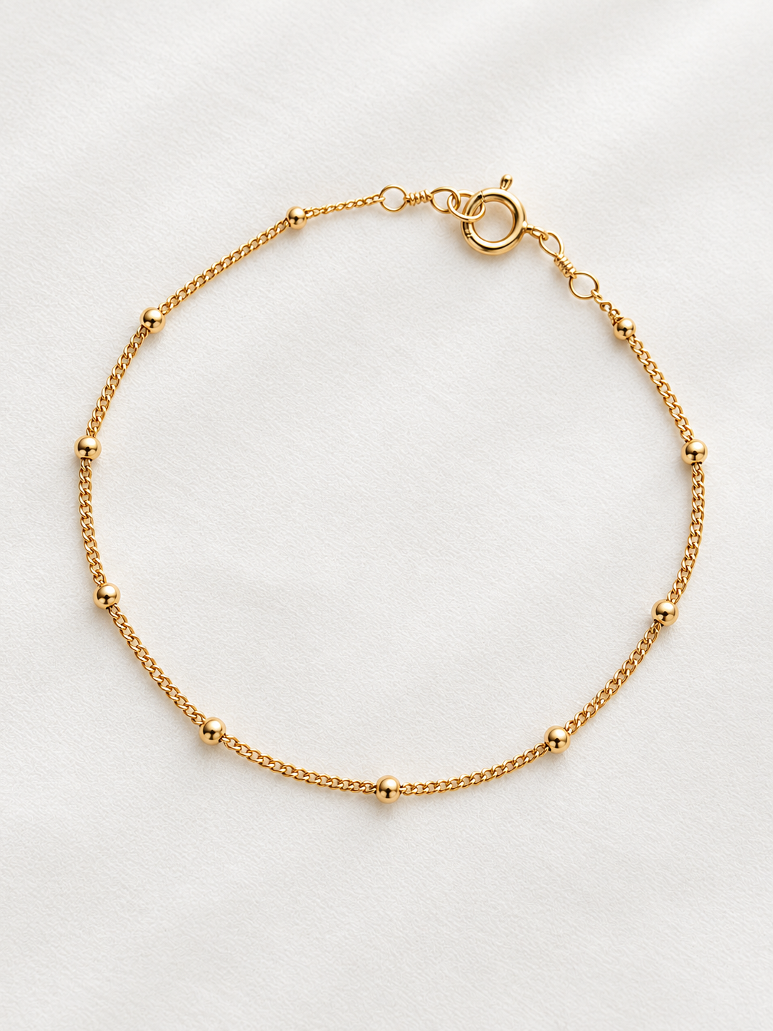 Dainty Satellite Chain Bracelet | 14K Gold Filled & Sterling Silver