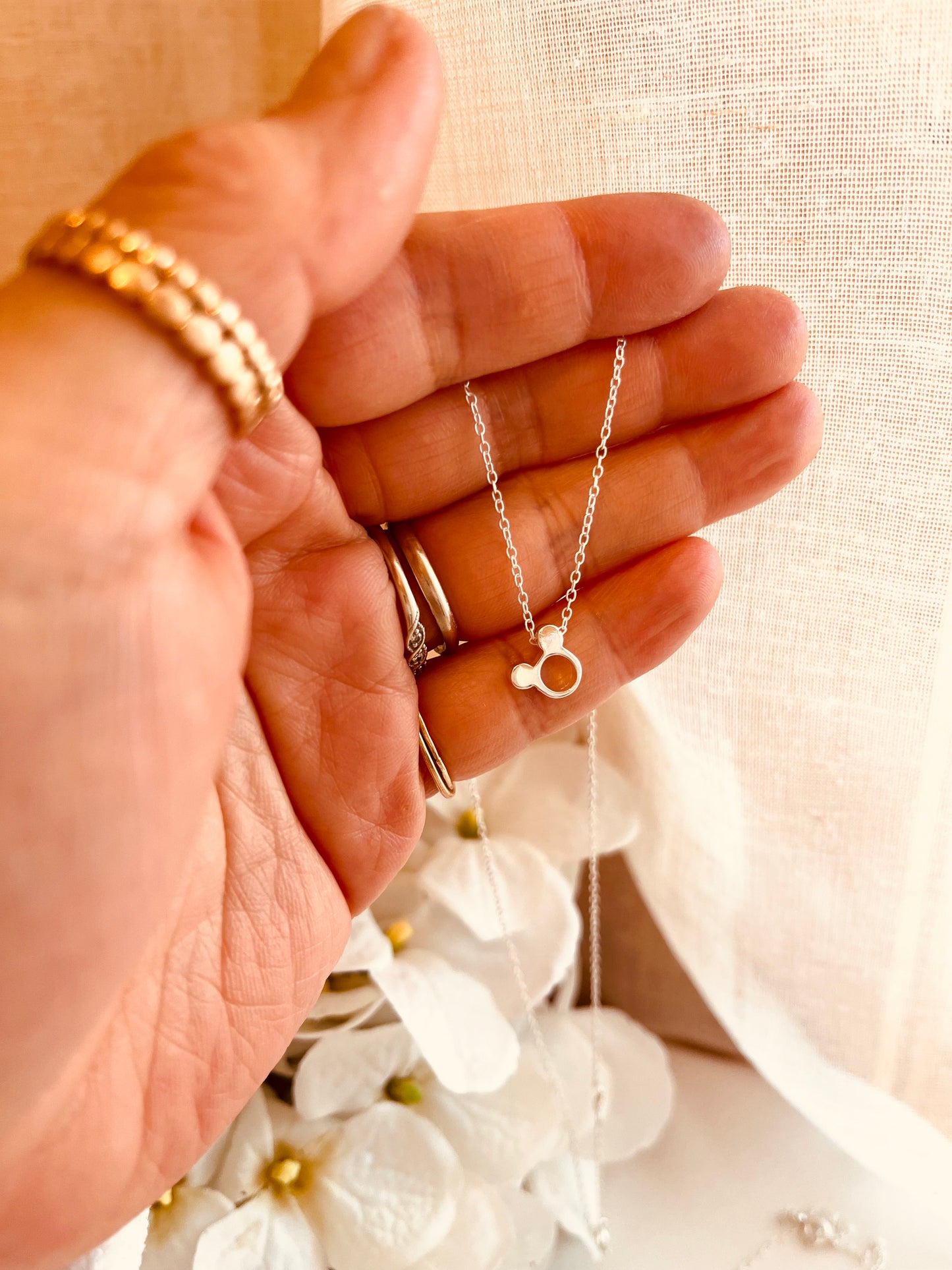 Tiny Mouse Inspired Necklace