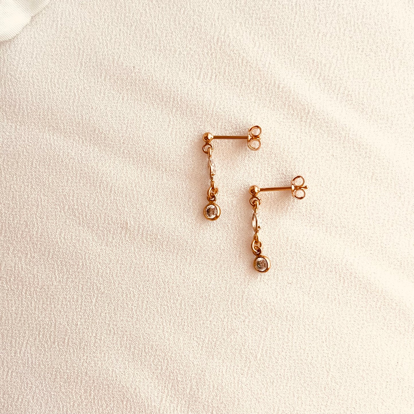 Delicate CZ Drop Earrings | Everyday Sparkle Jewelry