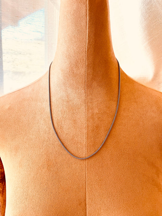 Sterling Silver Foxtail Necklace, Men necklace, sterling silver necklace, men jewelry, gift for him, holidays gift, birthday present, Christmas present 
