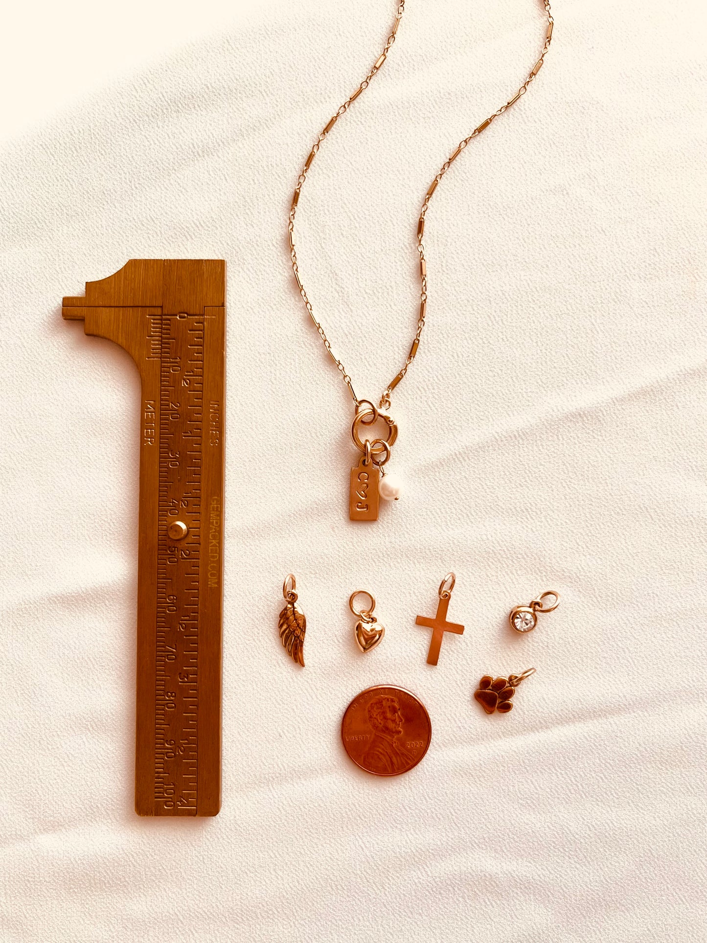 Charm Holder Necklace – Gold Paperclip Chain for Charms & Layering