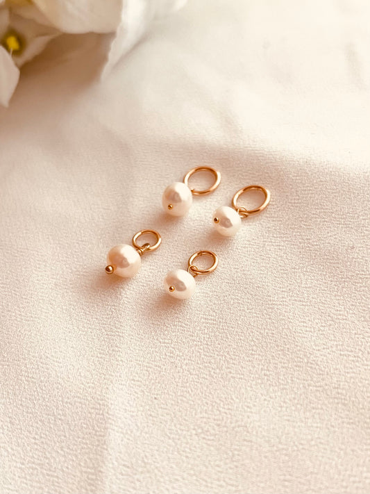 Freshwater Pearl Charm – Customize Your Size + Jump Ring