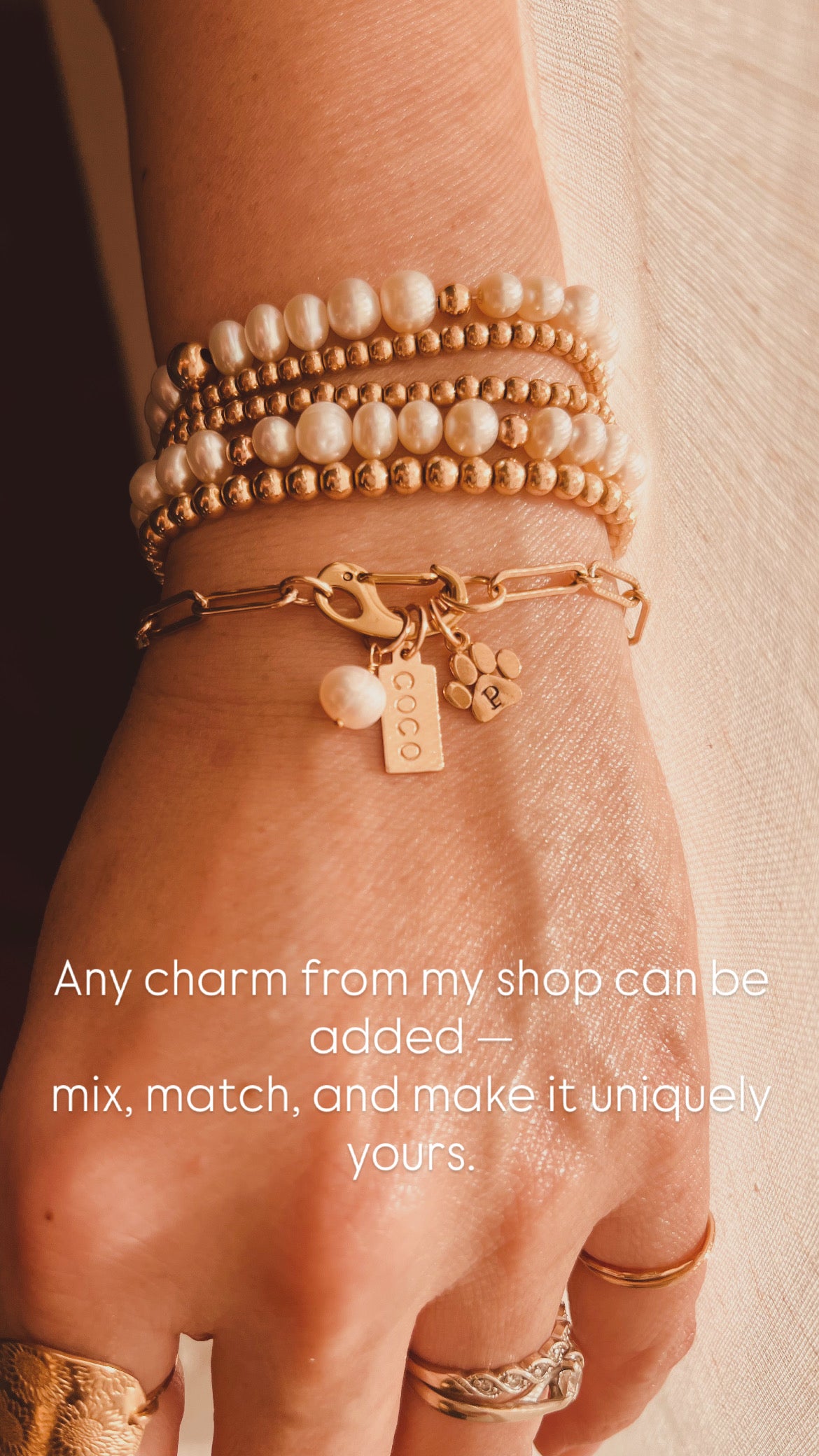 Personalized Tag Bracelet – Minimal Everyday Chain Bracelet