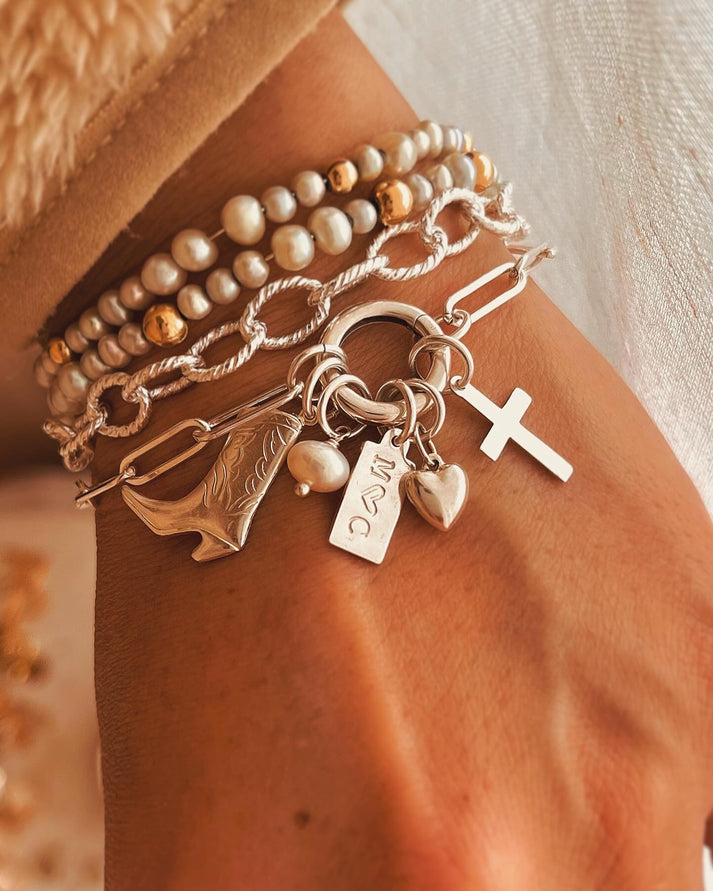 Mini Custom Charm Bracelet -   Custom charm bracelet, Charm bracelets  for girls, Charm bracelet