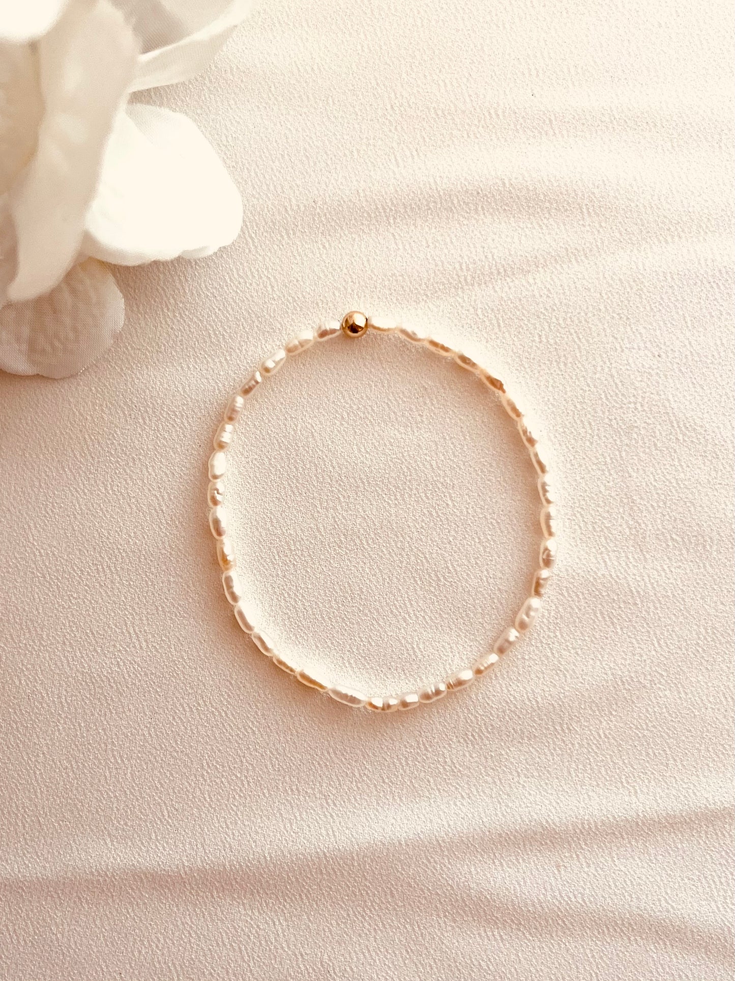 Delicate Rice Pearl Bracelet | Everyday Jewelry