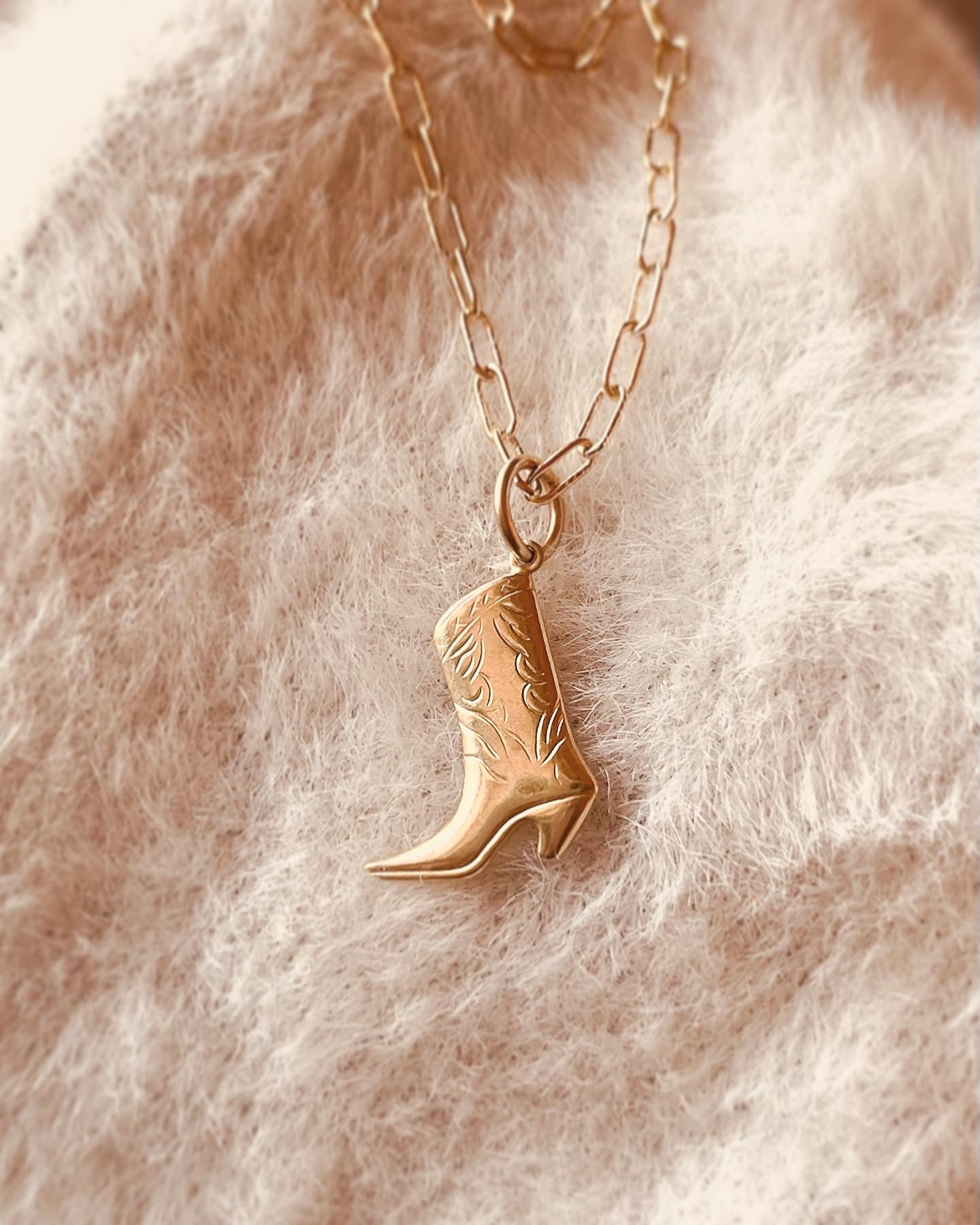 Cowgirl Boot Necklace