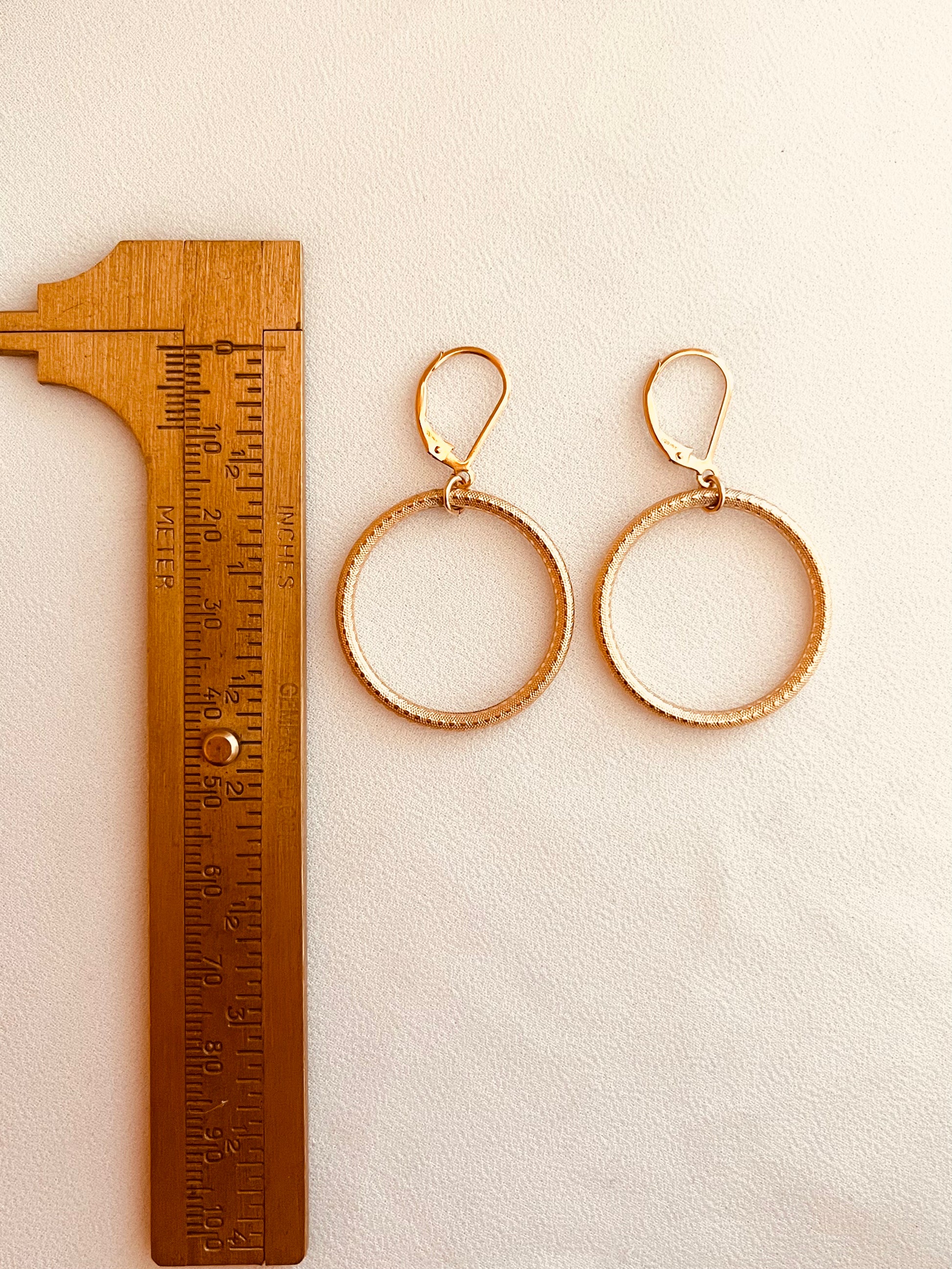 Golden Glow Hoops, Hoop Earrings, gold filled jewelry, everyday earrings, gift for her, Christmas present, birthday gift, Circle Drop Earrings 