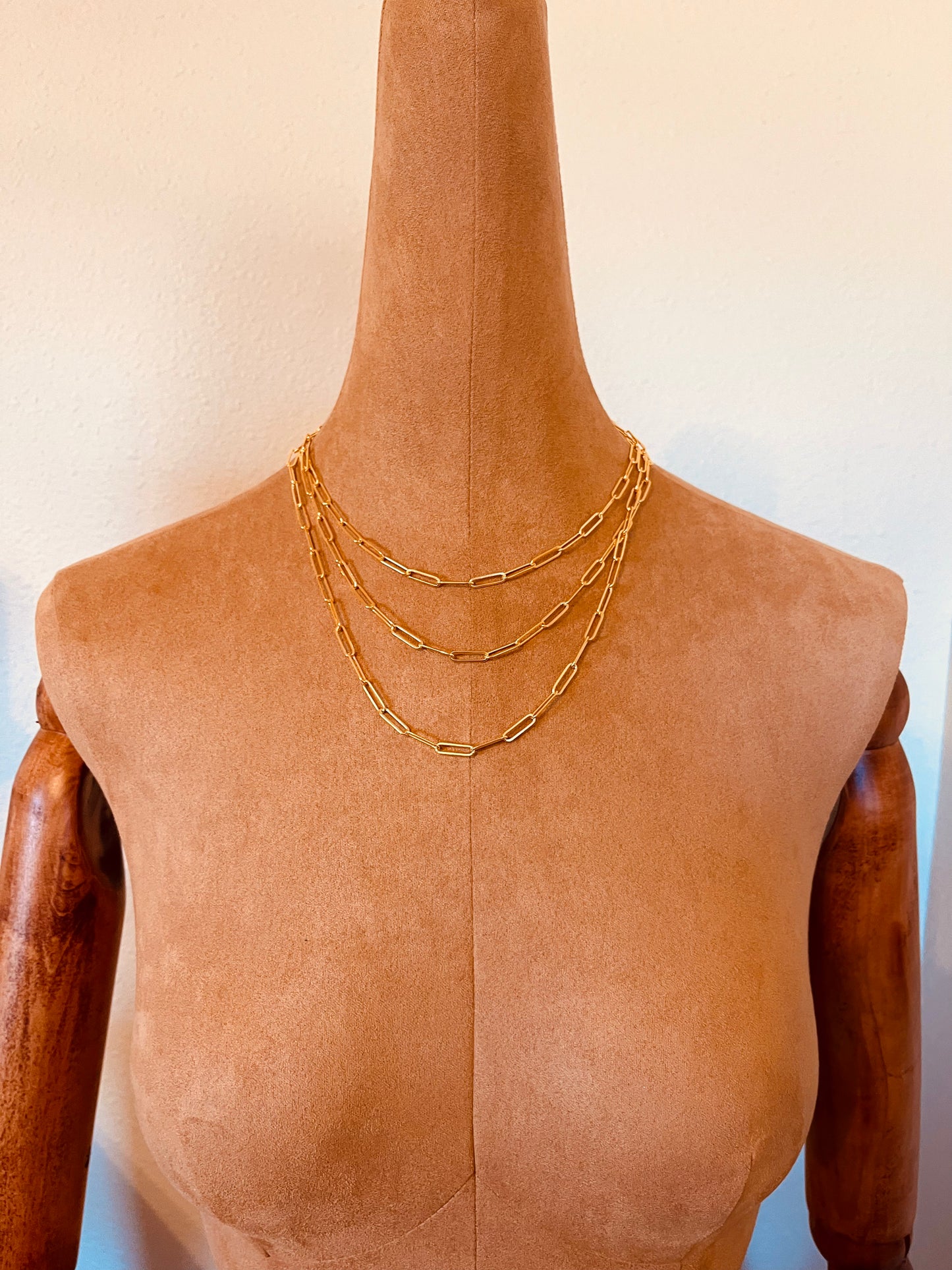 Chunky Paperclip Chain Necklace – Bold Waterproof Link Chain for Women