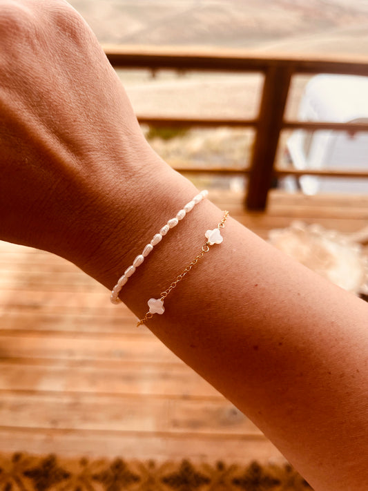 Delicate Rice Pearl Bracelet 