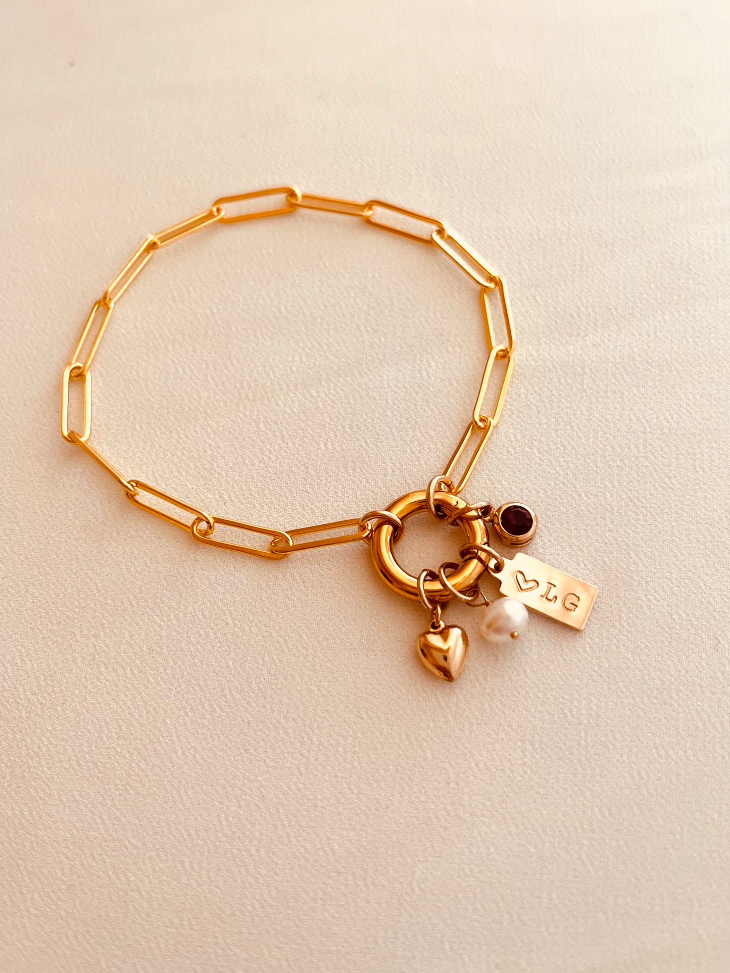 Personalized Gold Charm Bracelet – Build Your Own Charm Bracelet