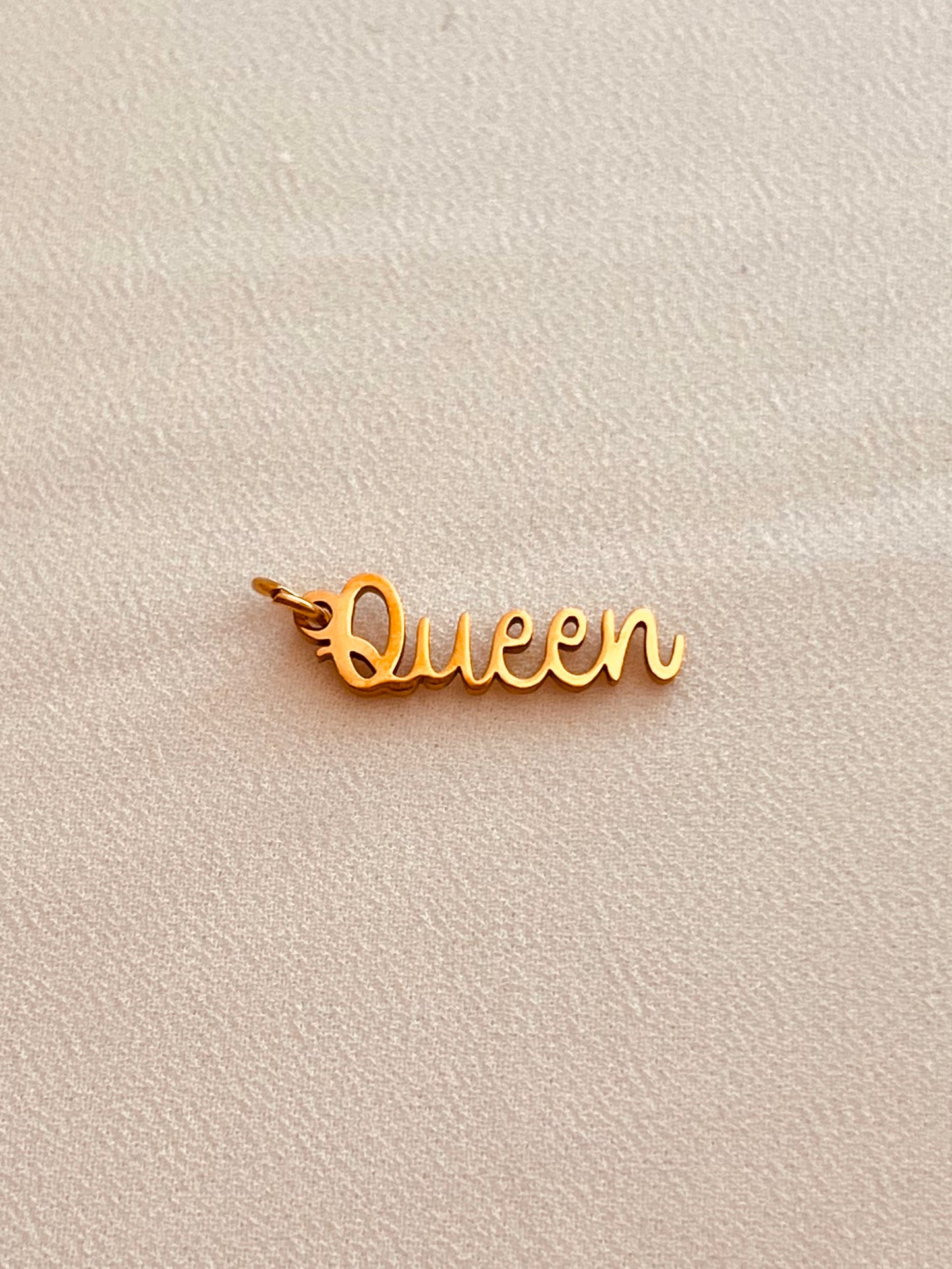 Queen Charm Pendant • Waterproof Gold Charm
