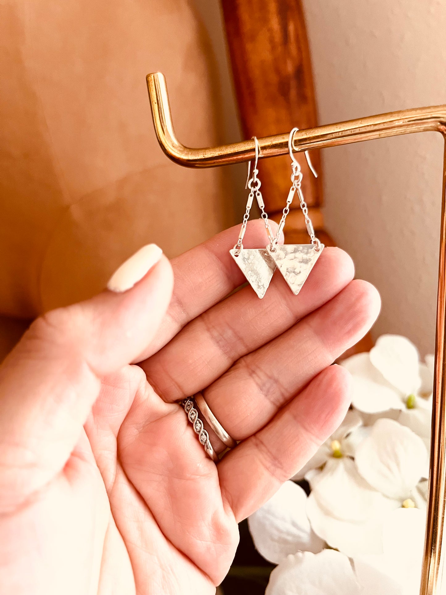 Triangle Dangle Earrings