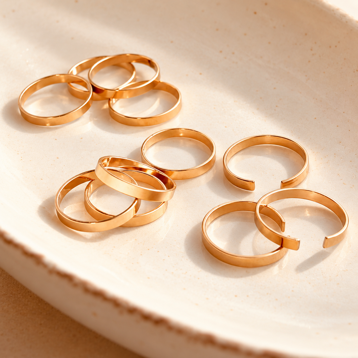 14K gold filled minimalist pinky ring by Coco Wagner Design
