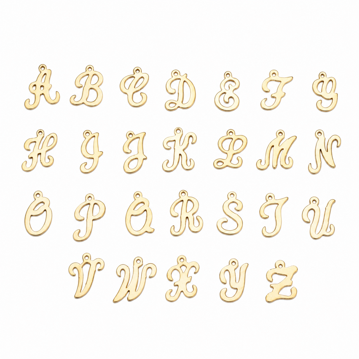 Script Initial Charm | Personalized Letter Pendant | 14K Gold Filled | Add-On Charm