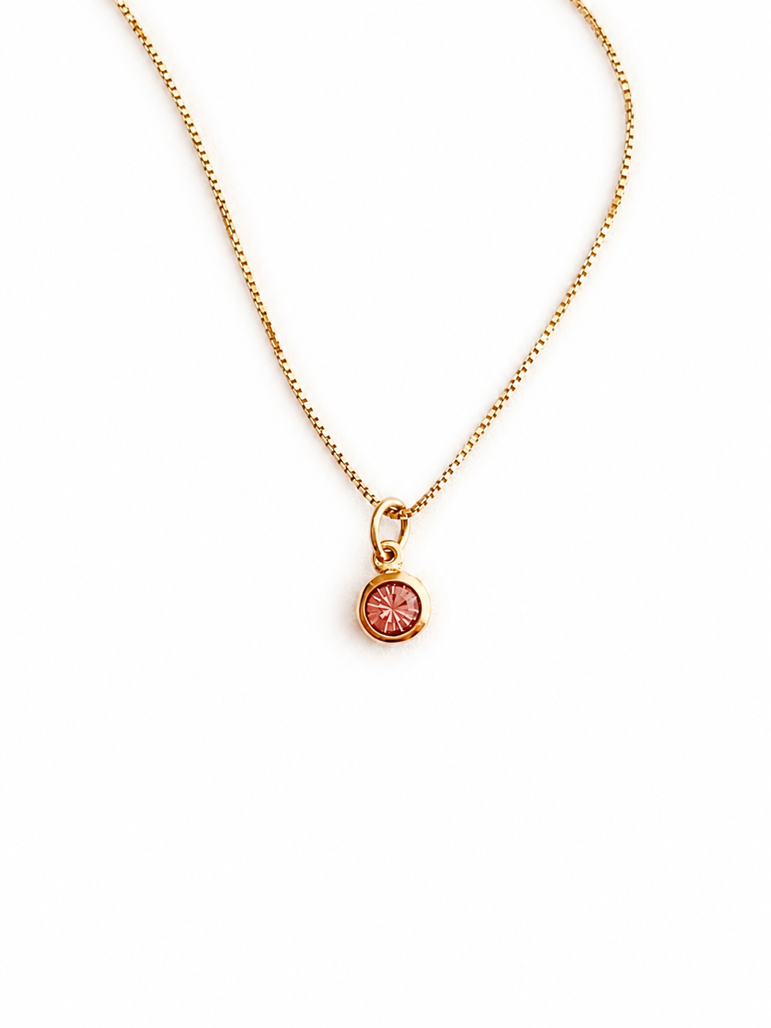 Gold Birthstone Necklace – Personalized Birthstone Pendant Necklace