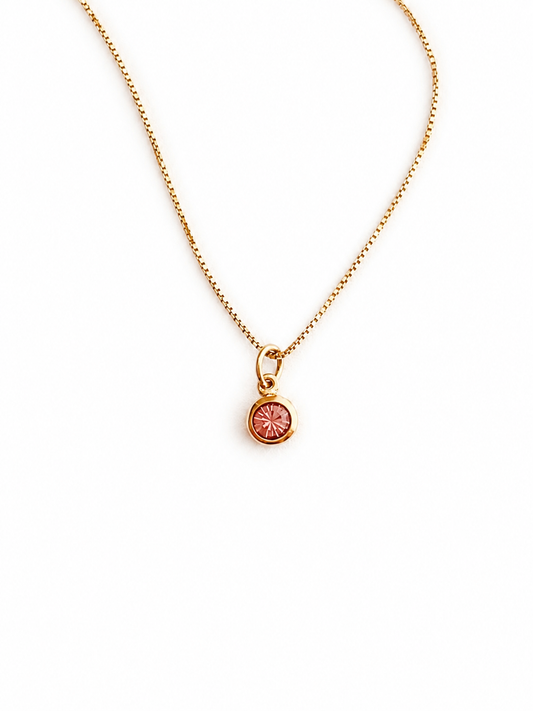 Gold Birthstone Necklace – Personalized Birthstone Pendant Necklace