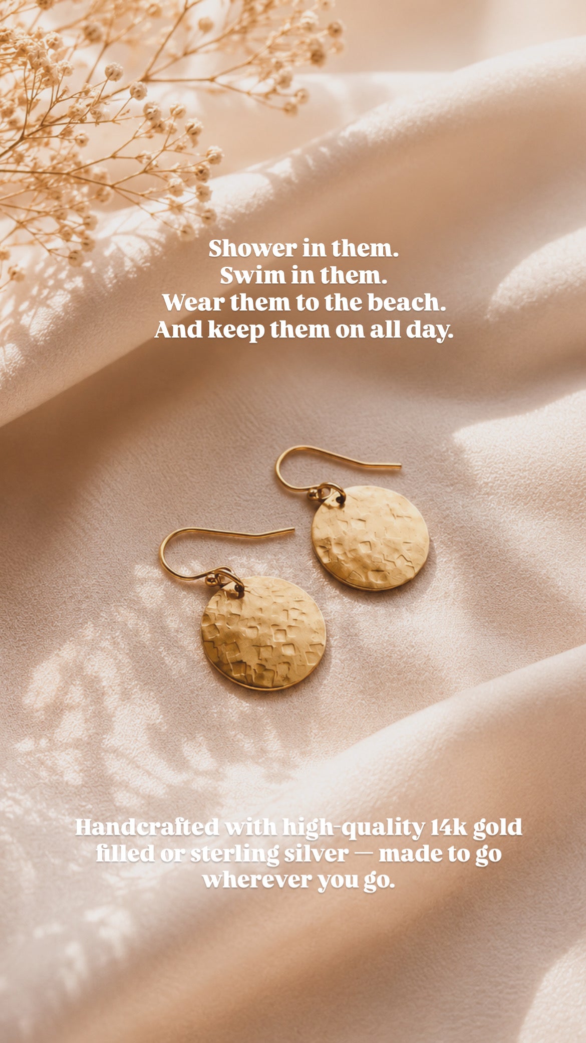 15mm Disc Earrings | 14k Gold Filled, Sterling Silver & Rose Gold