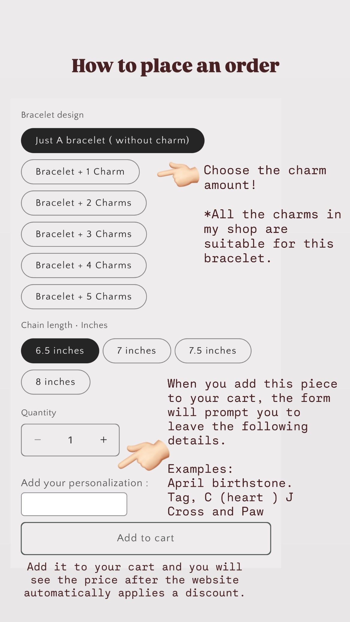 Charm Holder Bracelet