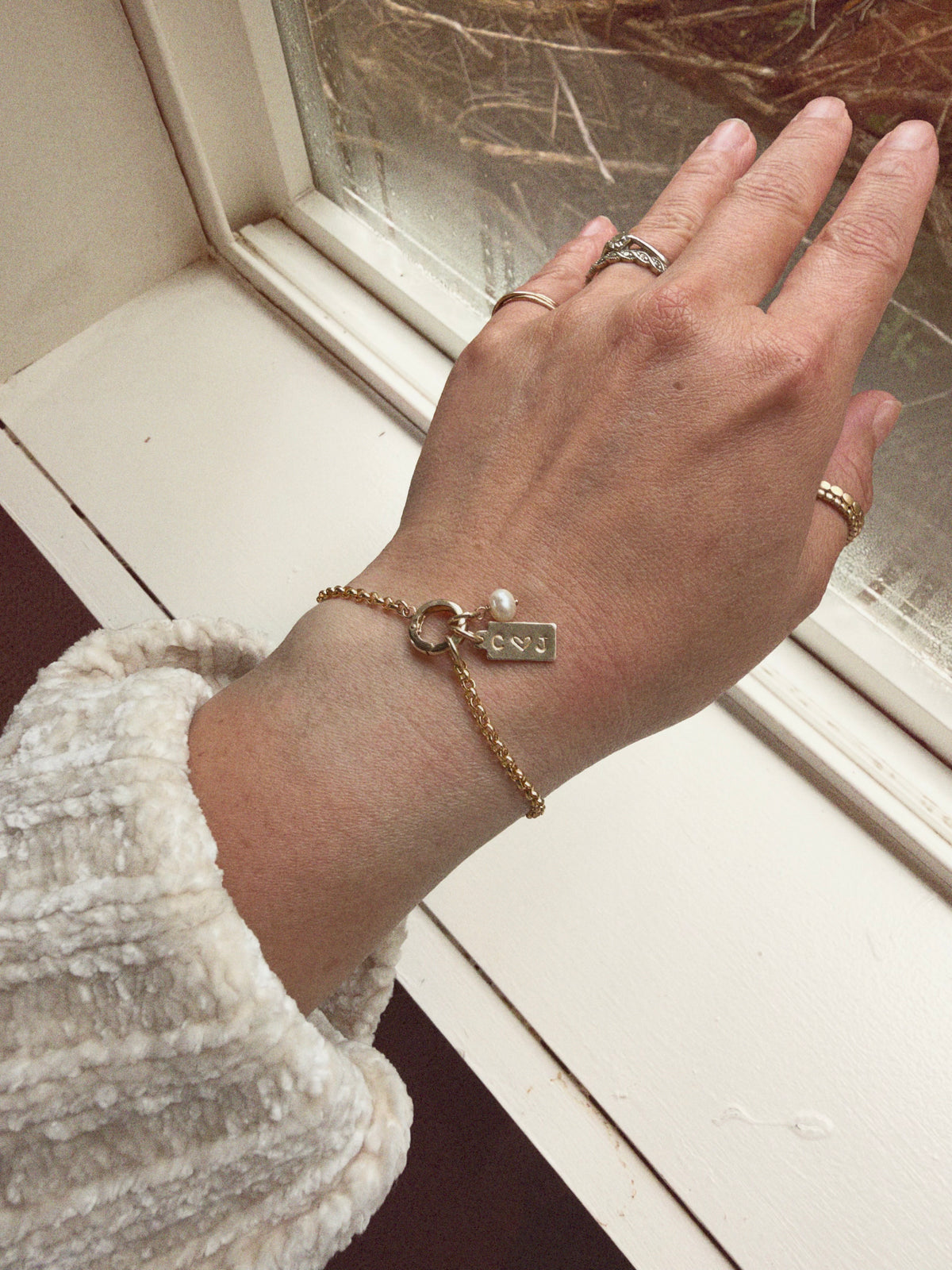 14K Gold Filled Charm Holder Bracelet | Personalized Build Your Own Charm Bracelet