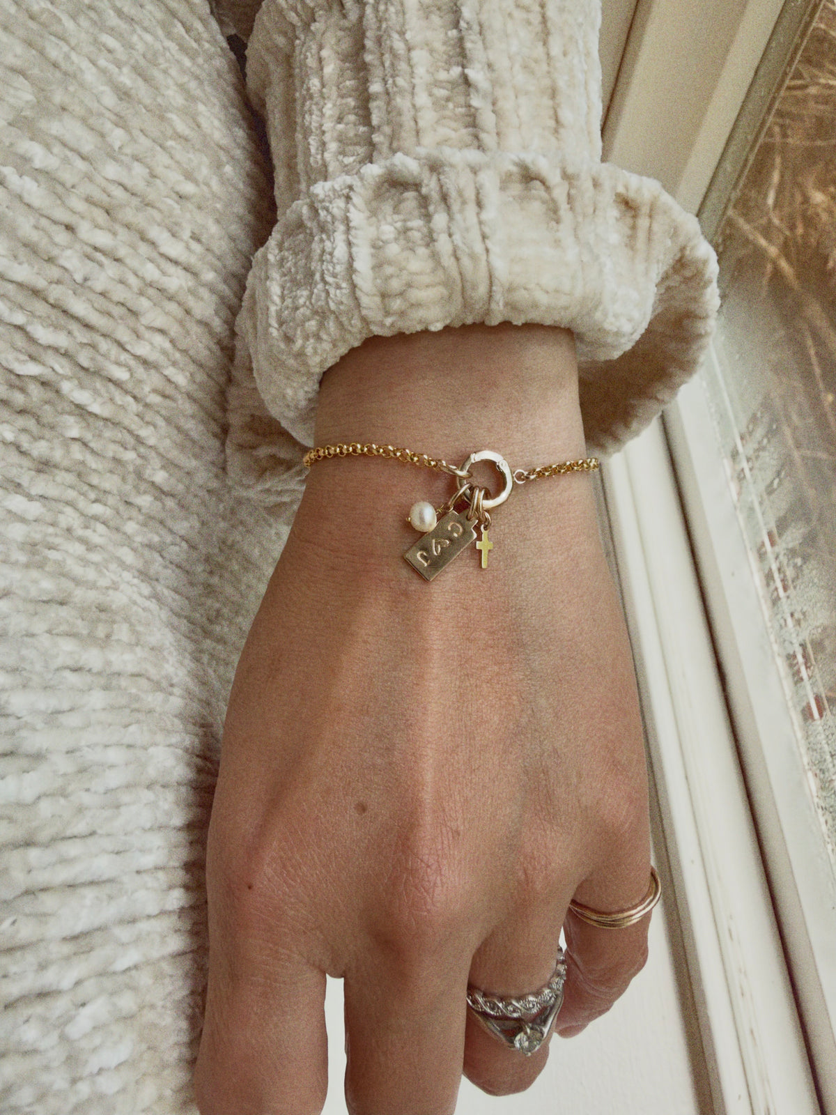 14K Gold Filled Charm Holder Bracelet | Personalized Build Your Own Charm Bracelet