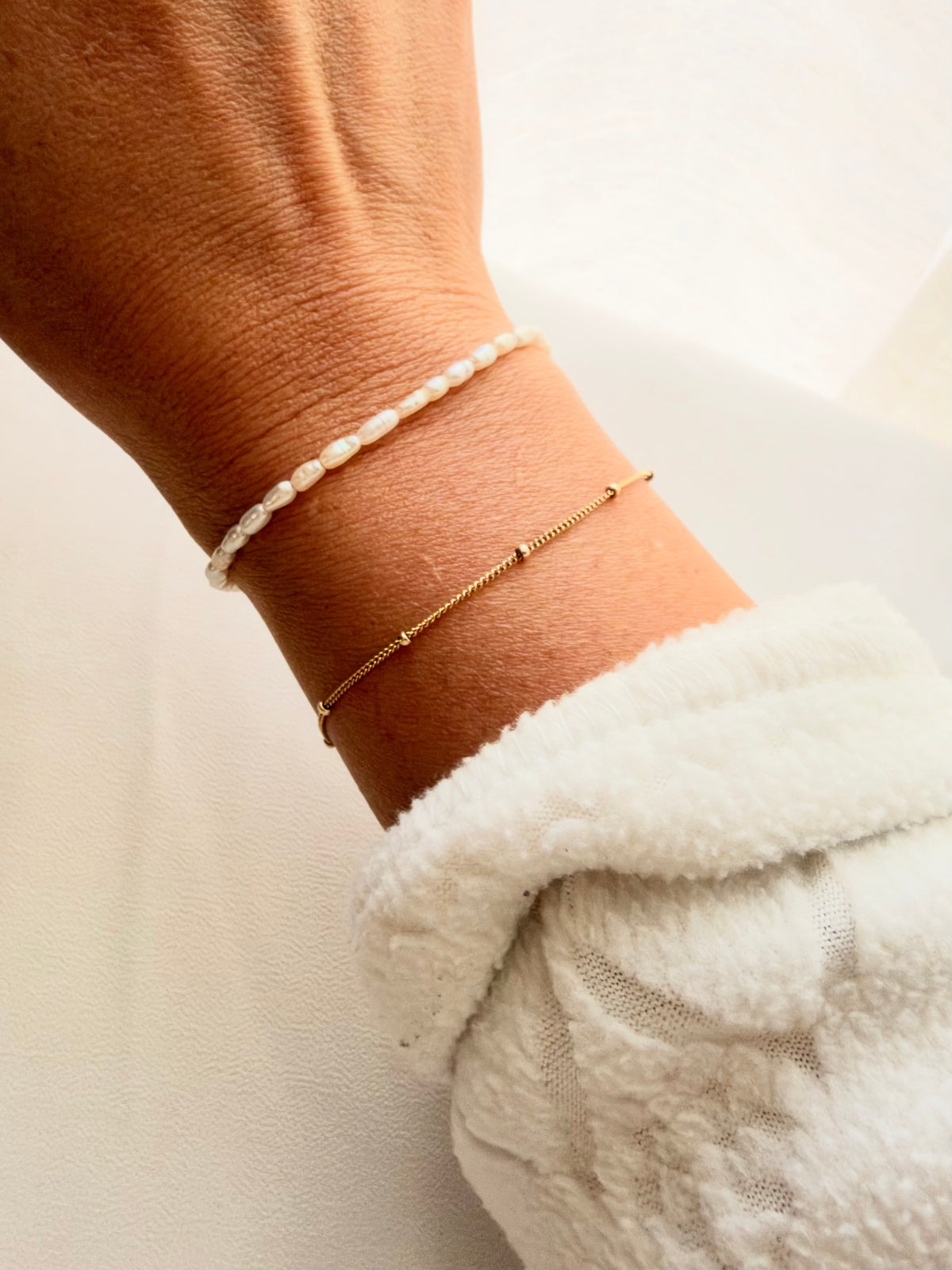 Dainty Satellite Chain Bracelet | 14K Gold Filled & Sterling Silver
