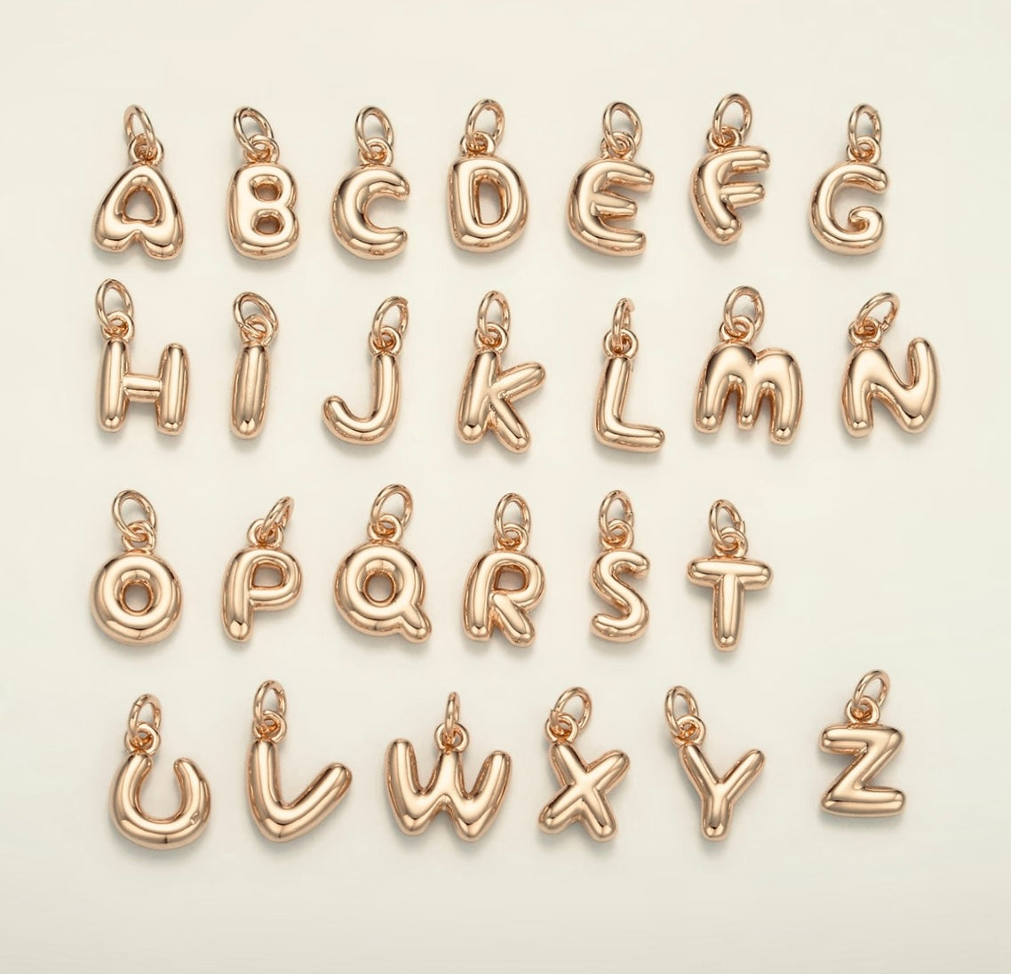 Tiny Balloon Letter Charm