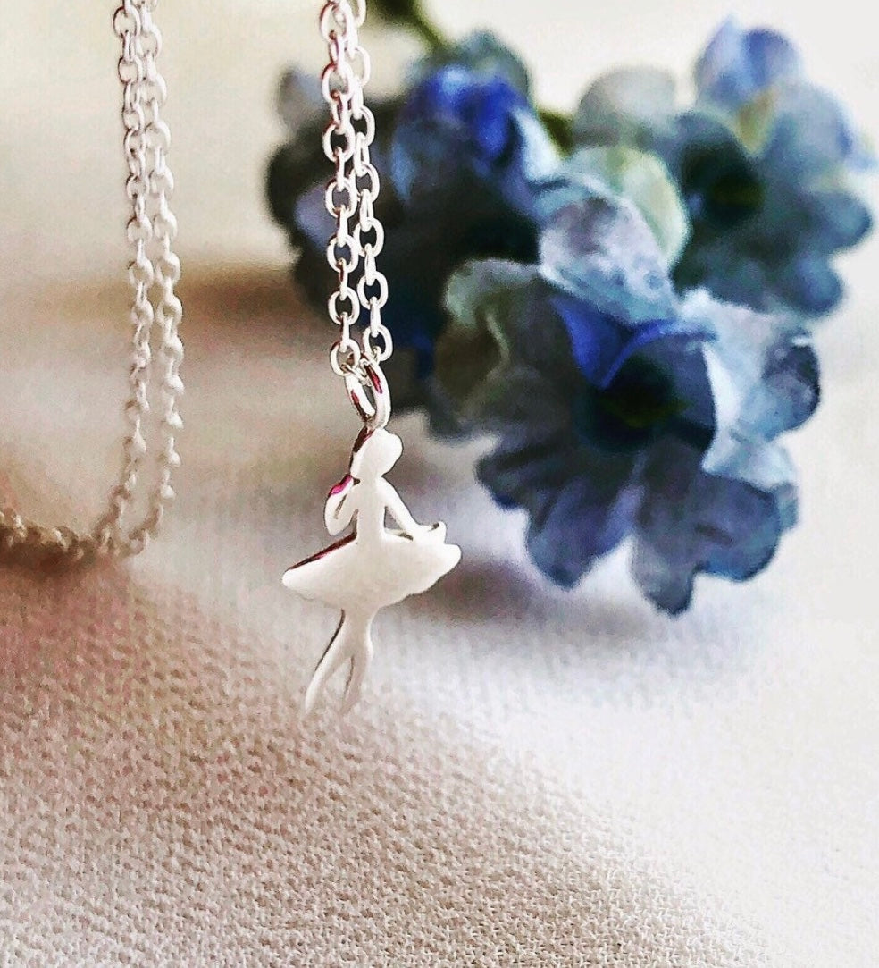 Sterling Silver Ballerina Necklace – Ballet Dancer Gift