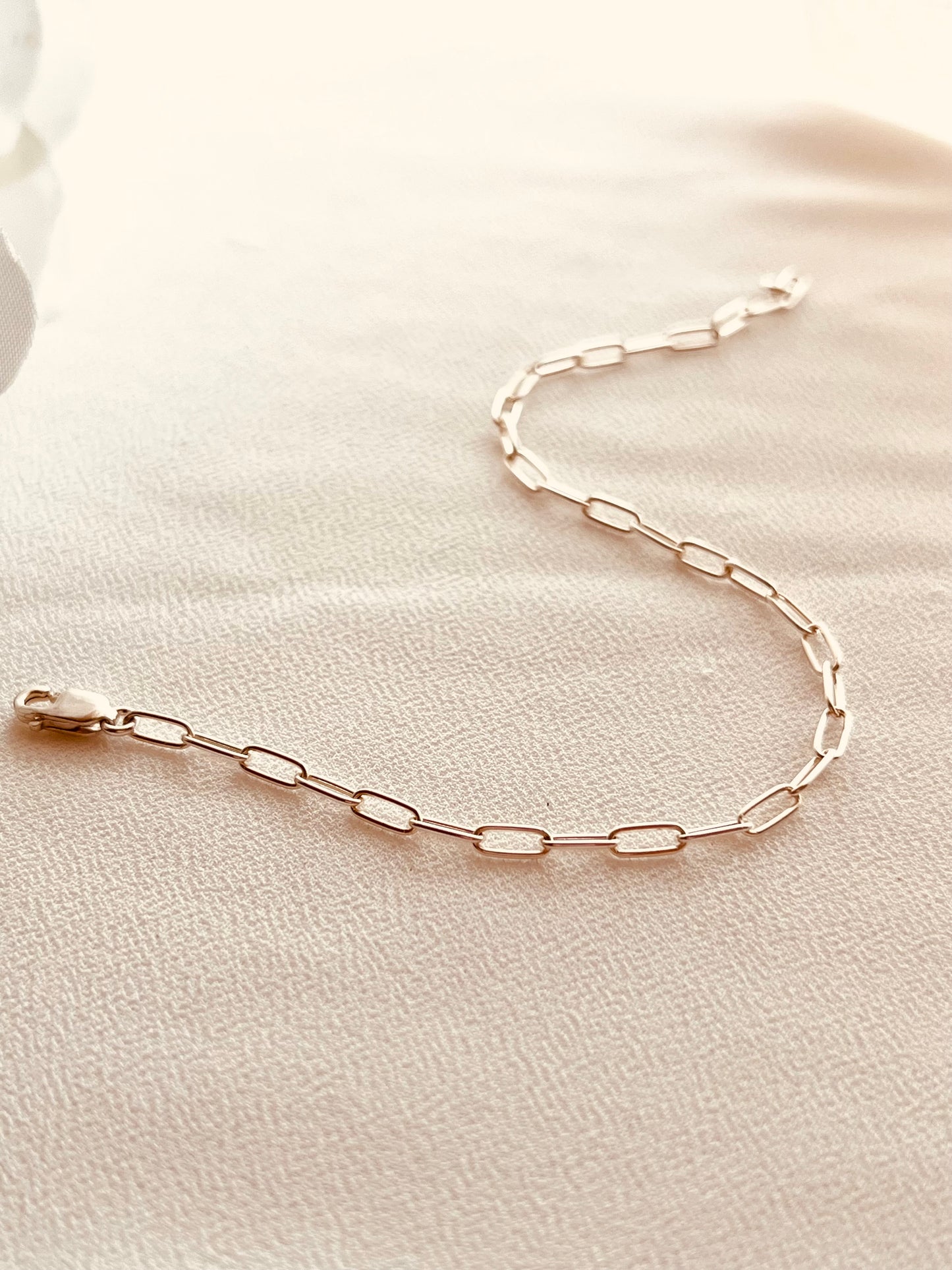 Custom Fit Paperclip Chain Bracelet | 14K Gold Filled Waterproof Jewelry